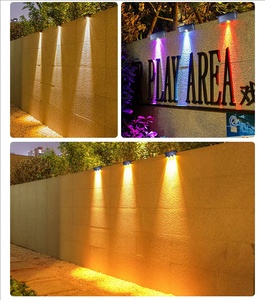 Ngoài trời không thấm nước mini Patio ABS cầu thang bước boong hàng rào Đèn năng lượng mặt trời <span class=keywords><strong>LED</strong></span> vườn tường ánh sáng - Product Image 5