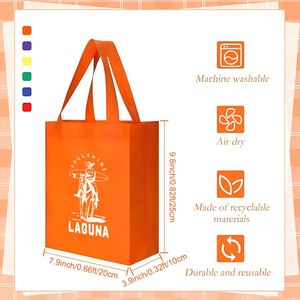 Sacs fourre-tout personnalisés en tissu non tissé avec impression de logo, sacs écologiques, sacs publicitaires pour vêtements, sacs de shopping - Product Image 4