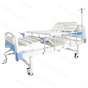 <span class=keywords><strong>Lit</strong></span> d'hôpital manuel à <span class=keywords><strong>double</strong></span> fonction à prix d'usine <span class=keywords><strong>lit</strong></span> médical pour soins aux patients - Product Image 6