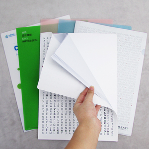 Tùy chỉnh bền <span class=keywords><strong>L</strong></span> <span class=keywords><strong>Shape</strong></span> <span class=keywords><strong>PVC</strong></span> PP nhựa thư mục tập tin - Product Image 4