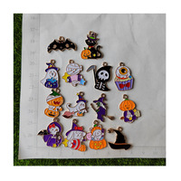 Pendentifs à breloques Halloween pendentifs en alliage émail citrouille fantôme breloques Halloween bricolage boucle d'oreille collier bracelet breloques