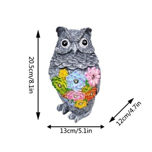 Creative Owl <strong>Garden</strong> <strong>Solar</strong> <strong>Lights</strong> Unique Succulent Animal <strong>Resin</strong> <strong>Outdoor</strong> Waterproof Led <strong>Lights</strong> for <strong>Garden</strong> Yard Balcony Ornaments