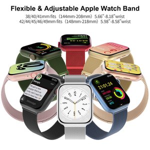 <span class=keywords><strong>Correa</strong></span> de reloj magnética Milanese Loop de 49 mm y 46 mm para <span class=keywords><strong>Apple</strong></span> Watch Ultra 3 2 Series 11 10 9 SE 3 2, <span class=keywords><strong>correa</strong></span> de malla metálica de acero inoxidable para hombre - Product Image 2