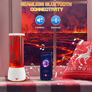 J & R Novel 6 "Decoración colorida Novedad Batería moderna LED RGB Lámpara de volcán de mesa - Product Image 2