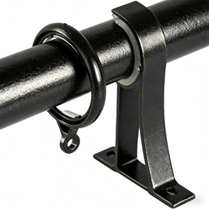 Juego de Barra y Soporte para Cortinas de Aleación de Aluminio Resistente y Moderno de 6.7 Metros de Largo para Ventanas - Product Image 6