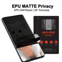 Mat Privacy Filter Anti-Spy Anti-Vingerafdruk Zachte Hydrogel Film TPU Schermbeschermer voor Mobiele Telefoon, op maat gesneden door plotter