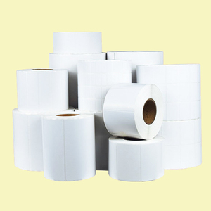Etiquetas de Papel Kraft Autoadhesivas Impresas Personalizadas, Etiquetas de Sellado con Estampado en Caliente en Negro, Blanco, Verde y Azul para Regalos de Boda y Fiestas - Product Image 1
