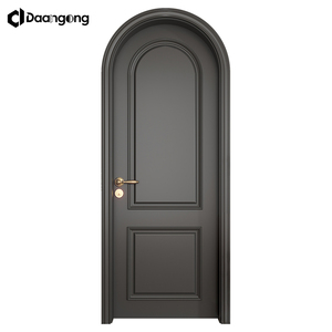 Evler İçin İç Mekan Kapıları, Masif Ahşap Meşe Panel, Geleneksel Stil, Oturma Odası İçin Şeffaf Vernikli - Product Image 5