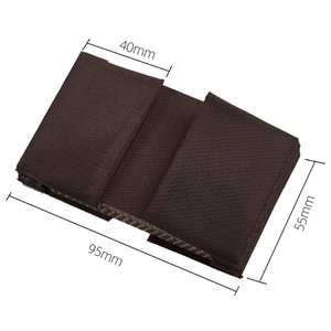 Porte-cartes en tissu à motif organique, 9,5x5,5 cm, 9 emplacements pour cartes, pages intérieures en tissu, 3 couleurs assorties, sans fermeture - Product Image 2