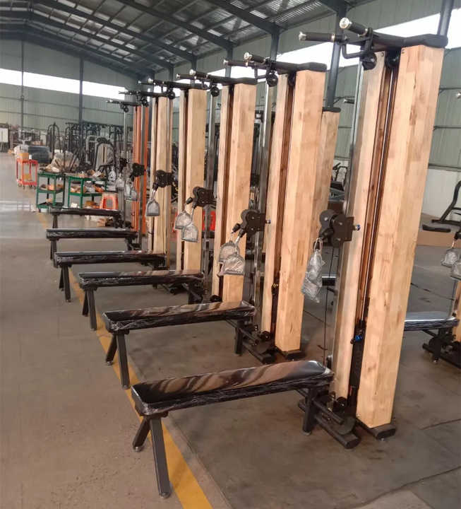 Wooden Lat Pull Down Machine for Arms Workout & Muscle Training - OEM ...