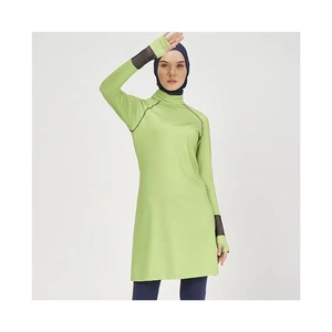 Factory Custom Logo Spandex/Polyester Women's <b>Modest</b> Active Wear Long Sleeve <b>Set</b> Breathable Quick-Dry Lightweight Elegant - Product Image 6