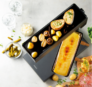 Fondoir à fromage à <span class=keywords><strong>raclette</strong></span> électrique commercial 600W Machine de fusion de mozzarella antiadhésive multifonction pour plat <span class=keywords><strong>suisse</strong></span> en fer métal - Product Image 6
