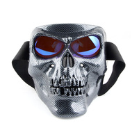 Masque de motocross tout-terrain avec protection UV400, anti-buée, monture en TPU, anti-rayures, rembourrage en mousse souple, filtre buccal amovible