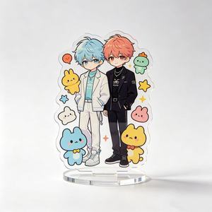 สแตนดี้อะคริลิค Kpop แบบ DIY พิมพ์ลายโฮโลแกรมสีรุ้ง  แบบด้านใส  ตัดตามแบบ  ขั้นต่ำน้อย  รับผลิตตามสั่ง ขายส่ง - Product Image 2