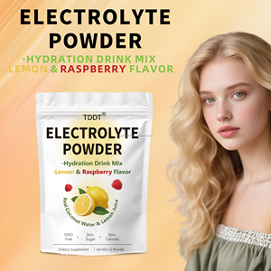 Polvo Electrolítico 1 LB Sabor Limón Frambuesa, Mezcla para Bebida Hidratante con Agua de Coco Real y Jugo de Limón, Sin Azúcar, Sin Calorías - Product Image 2
