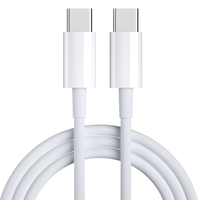 Cable de Carga Rápida Tipo C de 20V 3A, 0.5M 1M, Cable de Carga para Teléfono Tipo C a C para Phone 16 15, Cable Cargador TPE