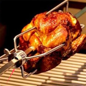 Pièces de rôtissoire personnalisées usinées CNC Boulons de gril de barbecue Manchon rotatif automatique en acier inoxydable - Product Image 6