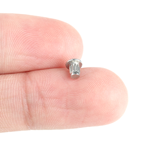 סיכות מסמרות לוחית שם עגולות מפלדת אל-חלד 304 - Product Image 5