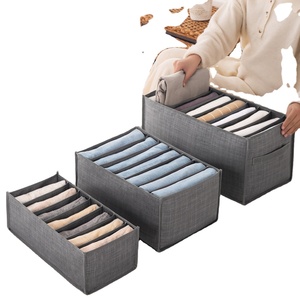 Armoire lavable organisateur de vêtements, boîte de rangement de compartiment de Jeans organisateur de tiroir de placard pliable tiroir à vêtements