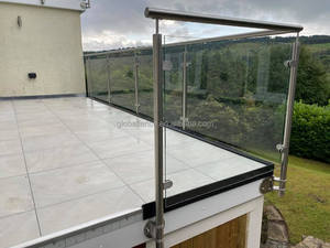 Reilbu nuovo Design <span class=keywords><strong>esterno</strong></span> balconata ringhiera corrimano con morsetto di vetro per <span class=keywords><strong>balcone</strong></span> <span class=keywords><strong>esterno</strong></span> - Product Image 3