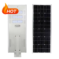 Lampes Extérieures Étanches IP66 Haute Puissance Aluminium 40W 60W 80W Intégrées Tout-en-Un Lumière de Rue Solaire Routes Jardins Alimentation CC