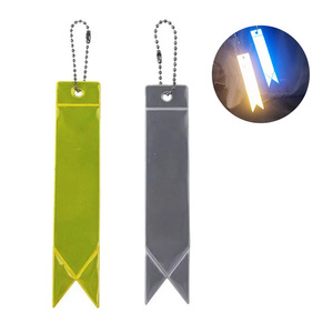 Chaîne de perles fluorescente réfléchissante haute visibilité, porte-clés, sangle de suspension, pendentif pour la sécurité nocturne, décoration de sac à dos et cartable - Product Image 4