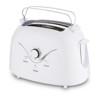 Four grille-pain compact électrique HAUQI 800W à commande mécanique 2 fentes pour la cuisine domestique et le petit-déjeuner