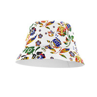 Chapeau de soleil de plage à large bord, chapeau de pêcheur d'extérieur, chapeau bob avec drapeau haïtien