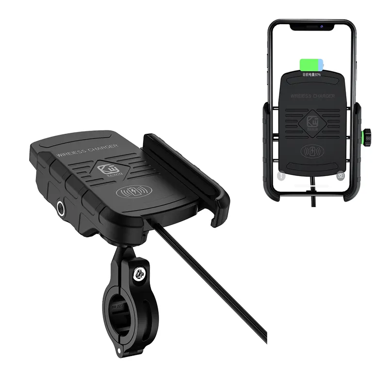 Motorcycle Accessories Universal Bicycle Phone Holder Motorcycle Phone Holder Wireless Charger