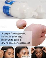 Colle pour perruque transparente imperméable à forte tenue, colle blanche pour perruque 38ml 60ml 150ml, colle capillaire à marque privée