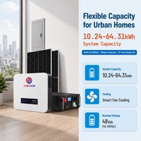 Système de stockage d'énergie domestique tout-en-un 10KWh 5KW 51.2V 200Ah Grade A LiFePO4, batterie solaire hybride CE IEC62619 OEM ODM Vente en gros