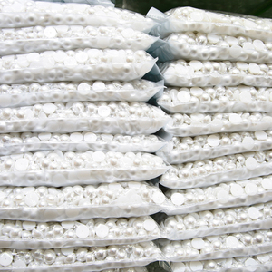 Yantuo toptan 0.5KG bir çanta bej ve beyaz aplike akrilik Gem yarım inciler boncuk dekorasyon için - Product Image 1