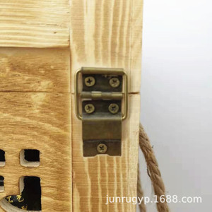 Caja de madera rectangular de pino hecha a mano para envasar licores, caja de almacenamiento para bebidas o regalos. - Product Image 3