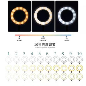 Lumière d'appoint annulaire 3-en-1 avec microphone et clip, éclairage LED portable à contrôle par interrupteur, alimenté par USB pour <span class=keywords><strong>TikTok</strong></span>, diffusion en direct, selfie et photographie - Product Image 5