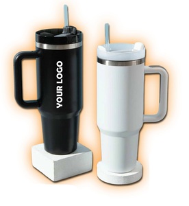 Tasse en acier inoxydable avec paille en acier pour boissons chaudes et froides Conception durable adaptée aux voyages, idéale pour le bureau et la maison - Product Image 1