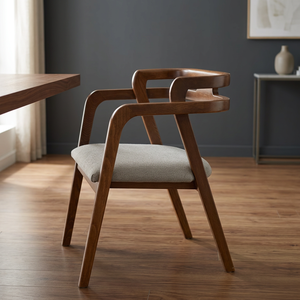 Silla de Madera de Teca Minimalista Única para Sala de Estar o Cafetería, con Diseño Moderno de Mediados de Siglo, para Uso en Hoteles, Apartamentos y Villas, Origen Indonesia - Product Image 3