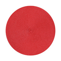 Ensemble de sets de table ronds en tissu naturel isolant thermique, très populaires, style Instagram, adaptés à une utilisation comme sets de table.