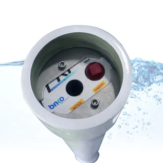 Carcaça de filtro de membrana ro 4040 FRP com tampas para máquina de tratamento de água