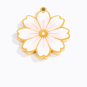 Accesorios de Joyería DIY, Colgante de Corazón en Acero Inoxidable con Baño de Oro de 18k para la Creación de Collares, Primavera 2025, Origen Yiwu - Product Image 4