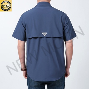 Chemise de pêche multi-poches pour homme, protection UV, séchage rapide, manches courtes, boutonnée - Product Image 6