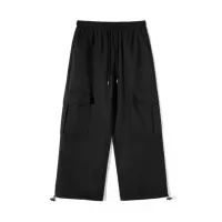 New Plus Size 4XL 5XL Women's Solid Baggy Pants Big Pocket Elastic