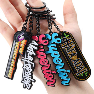 بيع بالجملة يموت الصب سبائك الزنك مخصص 2d 3D حرف الكلمات السحرية أي شكل لون تصميم المينا كيرينغ - Product Image 1