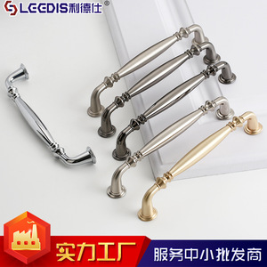 Lcedis Cabinet <b>Door</b> <b>Handle</b> Zinc Alloy Bar Shape European Style Durable Furniture Hardware <b>Handle</b> - Product Image 4