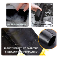 Tapis de cuisson réutilisable, résistant, sans PFOA, antiadhésif, pour barbecue, grill, maille