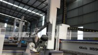 Máquina de Grabado de Cabezal Oscilante de 4 Ejes de 1300*2500*500 mm, Máquina de Corte de Madera MDF Profesional M-Shine JINAN CNC