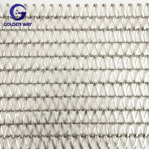 New Design Wholesale Stainless Steel Spiral Wire Conveyor Belt Screw Mesh Belt For Food Industry