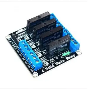 4 Way 5v Solid State Relay Module with Fuse 240V2A High Level 4 Channel Solid State Relay 5v Solid State Relay