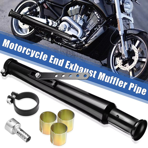 Silencieux d'échappement de moto rétro vintage classique électro-plaqué Moto pour <span class=keywords><strong>Cafe</strong></span> <span class=keywords><strong>Racer</strong></span> Bobber Chopper Custom - Product Image 6