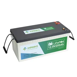太阳能系统用原始设备制造商12V LiFePO4 200Ah电池24v 100ah 12v300Ah锂离子磷酸盐电池组