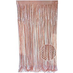Damaskeen-cortina <span class=keywords><strong>de</strong></span> aluminio con flecos para decoración <span class=keywords><strong>de</strong></span> <span class=keywords><strong>Halloween</strong></span> y Pascua, cortinas metálicas <span class=keywords><strong>de</strong></span> 1x2m para <span class=keywords><strong>fiesta</strong></span> - Product Image 5